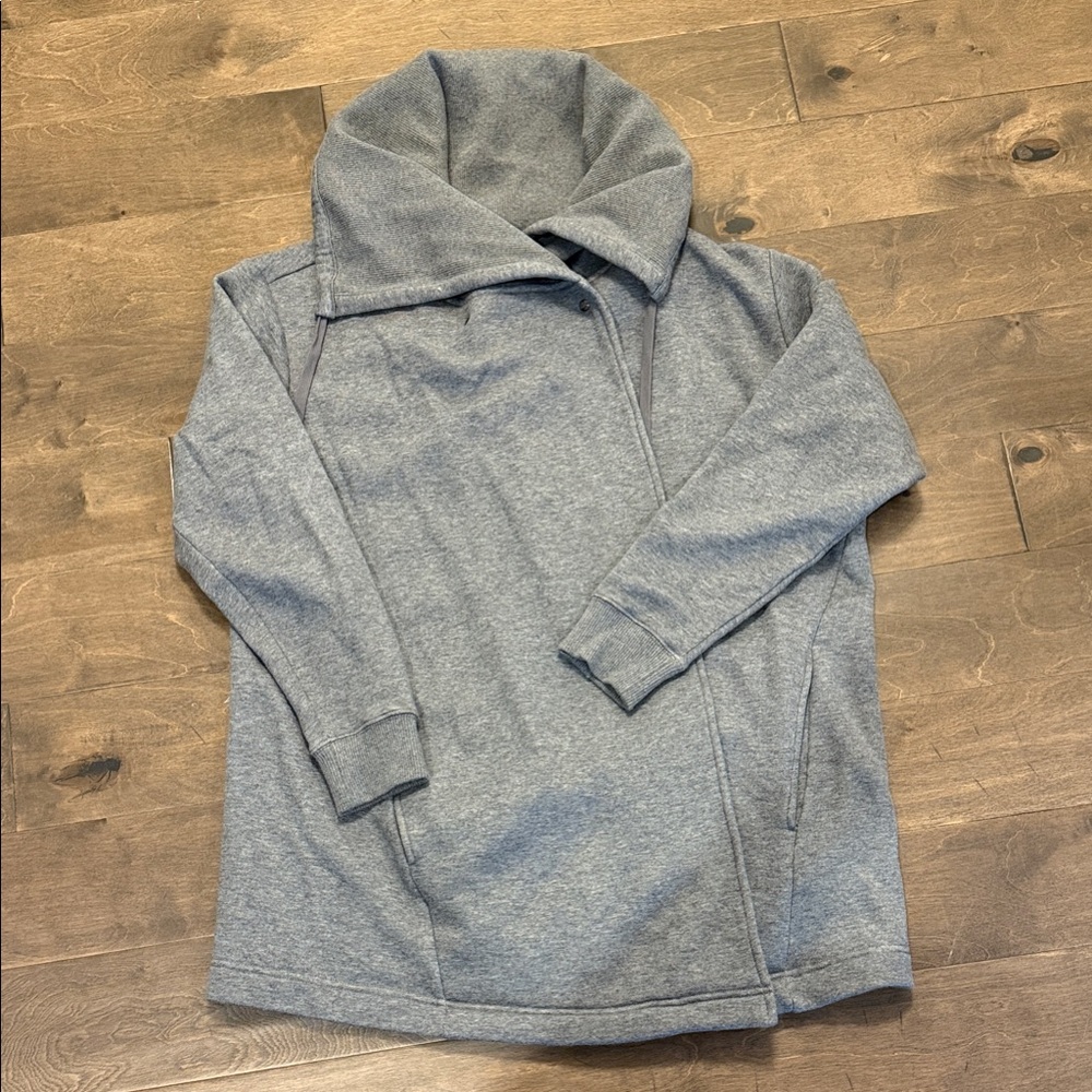 Zella Heather Gray Asymmetrical Jacket